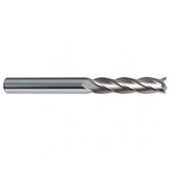 18mm Dia. x 150mm Overall Length 4-Flute Square End Solid Carbide SE End Mill-Round Shank-Center Cut-Uncoated - Americas Industrial Supply
