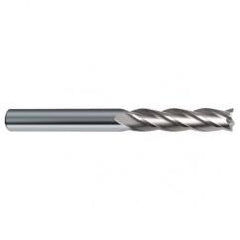 8mm Dia. x 100mm Overall Length 4-Flute Square End Solid Carbide SE End Mill-Round Shank-Center Cut-Uncoated - Americas Industrial Supply