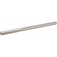 Hertel - 9/32" Cobalt Chucking Reamer - Straight Flute, 1/4" Straight Shank, 1-1/2" Flute Length, 6" OAL - Americas Industrial Supply
