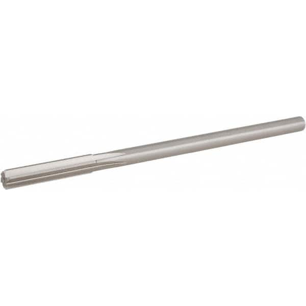 Hertel - Letter V Cobalt Chucking Reamer - Straight Flute, 0.3105" Straight Shank, 1-3/4" Flute Length, 7" OAL - Americas Industrial Supply