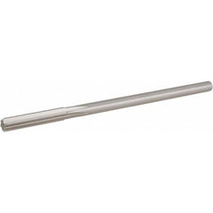 Hertel - Letter V Cobalt Chucking Reamer - Straight Flute, 0.3105" Straight Shank, 1-3/4" Flute Length, 7" OAL - Americas Industrial Supply