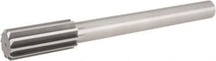 Hertel - 1-9/16" High Speed Steel 12 Flute Chucking Reamer - Straight Flute, 1-1/4" Straight Shank, 3-1/2" Flute Length, 13" OAL - Americas Industrial Supply