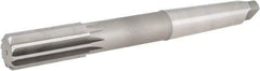 Hertel - 1-1/4" High Speed Steel 10 Flute Chucking Reamer - Straight Flute, Morse Taper Shank, 3" Flute Length, 11-1/2" OAL - Americas Industrial Supply