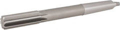 Hertel - 31/32" High Speed Steel 8 Flute Chucking Reamer - Straight Flute, 3MT Morse Taper Shank, 2-5/8" Flute Length, 10" OAL - Americas Industrial Supply