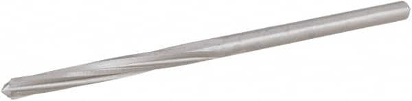 Hertel - #19 High Speed Steel 6 Flute Chucking Reamer - Spiral Flute, Straight Shank, 1-1/8" Flute Length, 3-1/4" OAL - Americas Industrial Supply