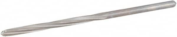 Hertel - #43 High Speed Steel 4 Flute Chucking Reamer - Spiral Flute, 0.086" Straight Shank, 3/4" Flute Length, 2-1/8" OAL - Americas Industrial Supply