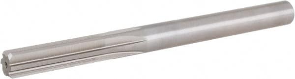 Hertel - 3/8" High Speed Steel 6 Flute Chucking Reamer - Straight Flute, 3/8" Straight Shank, 1-3/4" Flute Length, 5" OAL - Americas Industrial Supply