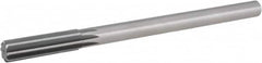 Hertel - 23/32" Cobalt Chucking Reamer - Straight Flute, 9/16" Straight Shank, 2-1/4" Flute Length, 9" OAL - Americas Industrial Supply
