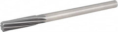 Hertel - 21/32" Cobalt 8 Flute Chucking Reamer - Spiral Flute, 9/16" Straight Shank, 2-1/4" Flute Length, 9" OAL - Americas Industrial Supply