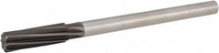 Hertel - 11/16" High Speed Steel 8 Flute Chucking Reamer - Spiral Flute, 9/16" Straight Shank, 2-1/4" Flute Length, 9" OAL - Americas Industrial Supply