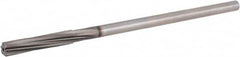 Hertel - Letter E High Speed Steel 6 Flute Chucking Reamer - Spiral Flute, 0.2405" Straight Shank, 1-1/2" Flute Length, 6" OAL - Americas Industrial Supply
