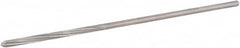 Hertel - 1/16" High Speed Steel 4 Flute Chucking Reamer - Spiral Flute, 0.0585" Straight Shank, 1/2" Flute Length, 2-1/2" OAL - Americas Industrial Supply