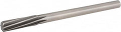 Chucking Reamer: 25/32″ Dia, 9-1/2″ OAL, 2-1/2″ Flute Length, Straight Shank, High Speed Steel 8 Flute, RH