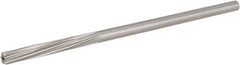 Hertel - 13/64" High Speed Steel 6 Flute Chucking Reamer - Spiral Flute, 0.1945" Straight Shank, 1-1/4" Flute Length, 5" OAL - Americas Industrial Supply