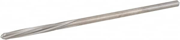 Hertel - 7/64" High Speed Steel 4 Flute Chucking Reamer - Spiral Flute, 0.103" Straight Shank, 7/8" Flute Length, 3-1/2" OAL - Americas Industrial Supply