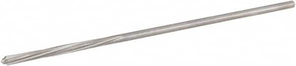 Hertel - 3/64" High Speed Steel 4 Flute Chucking Reamer - Spiral Flute, 0.0455" Straight Shank, 1/2" Flute Length, 2-1/2" OAL - Americas Industrial Supply
