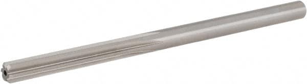 Hertel - #17 High Speed Steel 6 Flute Chucking Reamer - Straight Flute, Straight Shank, 1-1/8" Flute Length, 3-3/8" OAL - Americas Industrial Supply