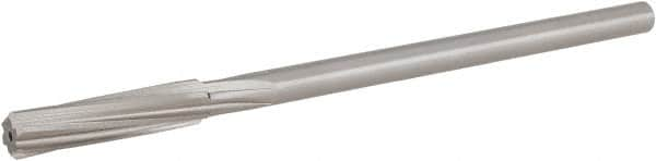 Hertel - 15/32" Cobalt 6 Flute Chucking Reamer - Spiral Flute, 0.373" Straight Shank, 1-3/4" Flute Length, 7" OAL - Americas Industrial Supply