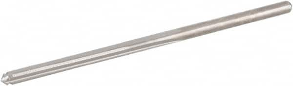 Hertel - #45 High Speed Steel 4 Flute Chucking Reamer - Straight Flute, Straight Shank, 3/4" Flute Length, 2-1/8" OAL - Americas Industrial Supply