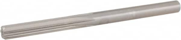 Hertel - 21/64" High Speed Steel 6 Flute Chucking Reamer - Straight Flute, 21/64" Straight Shank, 1-1/2" Flute Length, 4-5/8" OAL - Americas Industrial Supply