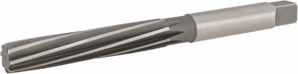 Hertel - 1-1/8" Diam, Straight Shank, 5.81" Flute, Hand Reamer - Americas Industrial Supply