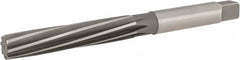 Hertel - 1-1/8" Diam, Straight Shank, 5.81" Flute, Hand Reamer - Americas Industrial Supply