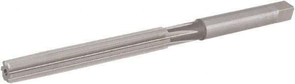 Hertel - 11/32" Diam, Straight Shank, 2.38" Flute, Hand Reamer - Straight Flute, 4-3/4" OAL, Right Hand Cut, 6 Flutes, High Speed Steel - Americas Industrial Supply