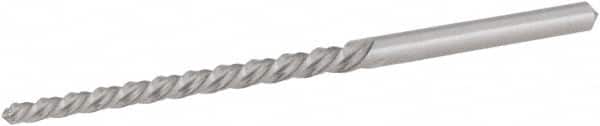 Hertel - #7/0 Pin, 0.0666" Diam, 0.0497" Small End, 5/64" Diam Straight Shank, 13/16" Flute, Taper Pin Reamer - Americas Industrial Supply