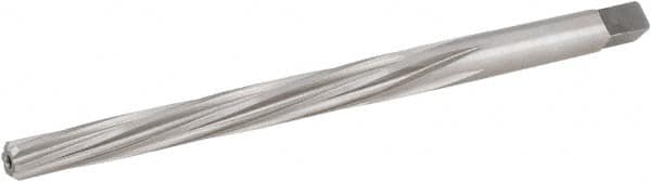 Hertel - #2 Pin, 0.2008" Diam, 0.1605" Small End, 13/64" Diam Straight Shank, 1-15/16" Flute, Taper Pin Reamer - Americas Industrial Supply