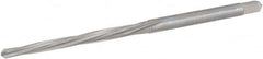 Hertel - #3/0 Pin, 0.1302" Diam, 0.1029" Small End, 9/64" Diam Straight Shank, 1-5/16" Flute, Taper Pin Reamer - Americas Industrial Supply