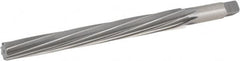 Hertel - #10 Pin, 0.7216" Diam, 0.5799" Small End, 5/8" Diam Straight Shank, 6-13/16" Flute, Taper Pin Reamer - Americas Industrial Supply