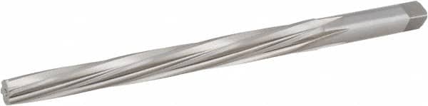 Hertel - #7 Pin, 0.422" Diam, 0.3297" Small End, 13/32" Diam Straight Shank, 4-7/16" Flute, Taper Pin Reamer - Americas Industrial Supply