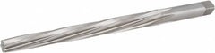 Hertel - #7 Pin, 0.422" Diam, 0.3297" Small End, 13/32" Diam Straight Shank, 4-7/16" Flute, Taper Pin Reamer - Americas Industrial Supply