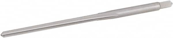 Hertel - #4/0 Pin, 0.1142" Diam, 0.0869" Small End, 1/8" Diam Straight Shank, 1-5/16" Flute, Taper Pin Reamer - Americas Industrial Supply