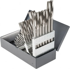 Hertel - 1/16" to 1/2", Chucking Reamer Set - Spiral Flute, Right Hand Cut, 29 Pieces - Americas Industrial Supply