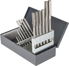 Hertel - 0.123" to 0.4995", Chucking Reamer Set - Straight Flute, Right Hand Cut, 14 Pieces - Americas Industrial Supply