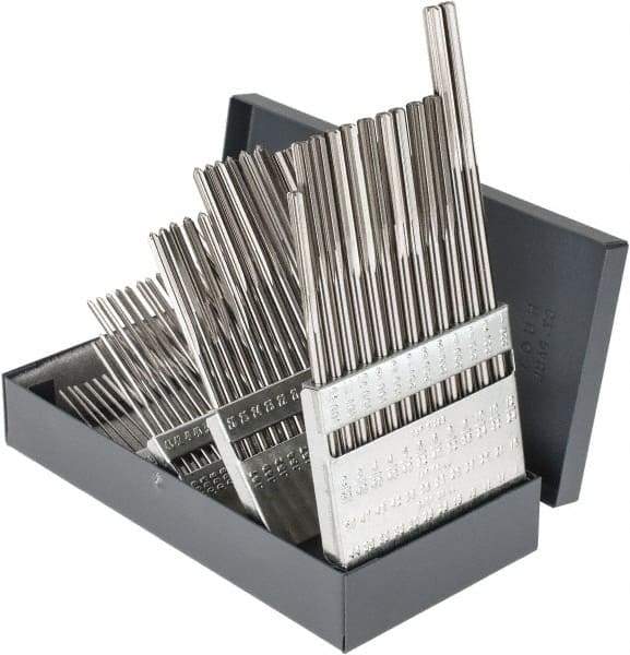Hertel - #1 to #60, Chucking Reamer Set - Straight Flute, Right Hand Cut, 60 Pieces - Americas Industrial Supply
