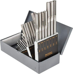 Hertel - 1mm to 13mm, Chucking Reamer Set - Straight Flute, Right Hand Cut, 25 Pieces - Americas Industrial Supply
