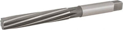 Hertel - 23/32" Diam, Straight Shank, 4.06" Flute, Hand Reamer - Spiral Flute, 8.13" OAL, Left Hand Spiral, Right Hand Cut, 8 Flutes, High Speed Steel - Americas Industrial Supply