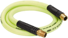 Legacy - 1/2" ID x 0.74" OD 6' Long Lead-In Whip Hose - FNPT x MNPT Swivel Ends, 300 Working psi, 140°, 1/2" Fitting, Green - Americas Industrial Supply