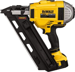 DeWALT - Cordless Framing Nailer - 0.13 Gauge Nail Diameter, 2 to 3-1/2 Inch Long Nail, Lithium-Ion, Battery and Case Included - Americas Industrial Supply