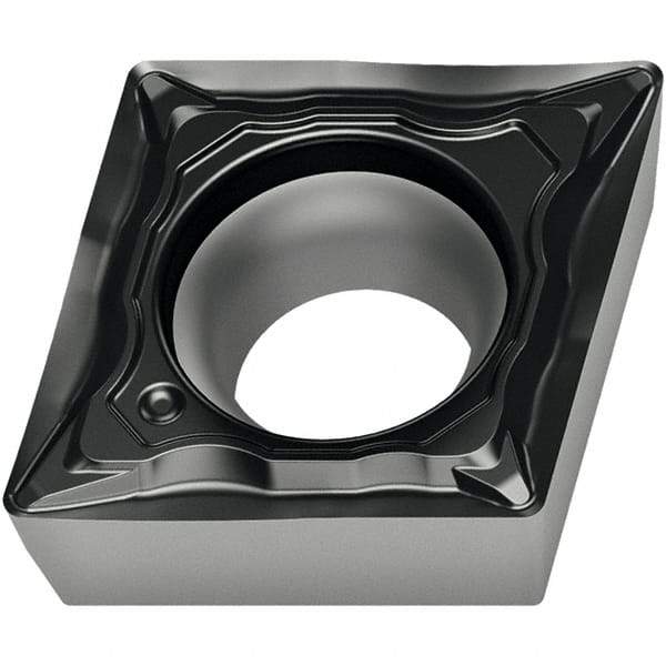 Walter - CCMT432 FM4 Grade WSM30S Carbide Turning Insert - 80° Diamond, 1/2" Inscr Circle, 3/16" Thick, 1/32" Corner Radius - Americas Industrial Supply