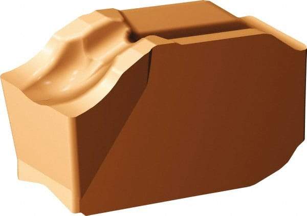 Sandvik Coromant - QDE CM 1125 Grade, 0.0787" Cutting Width, Carbide Cutoff Insert - 0° Neutral Lead Angle, 0.0079" Cnr Rad, TiCrAlN/TiAlN Coated - Americas Industrial Supply