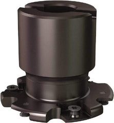 Seco - Shell Mount Connection, 0.5551" Cutting Width, 0.555" Depth of Cut, 2-1/2" Cutter Diam, 3/4" Hole Diam, 6 Tooth Indexable Slotting Cutter - R335.19 Toolholder, 335.19-1204 Insert - Americas Industrial Supply