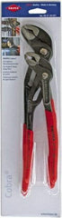 Knipex - 2 Piece Tongue & Groove Plier Set - Comes in Plastic Sleeve - Americas Industrial Supply