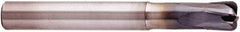 Niagara Cutter - 3/8", 4 Flute, Single End, Solid Carbide, 0.08" Corner Radius End Mill - 3" OAL, 20° Helix, Right Hand Flute, 3/8" LOC, Right Hand Cut, 1-1/8" Extended Reach - Americas Industrial Supply