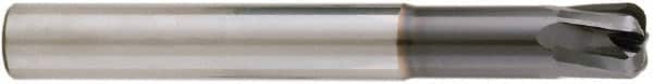 Niagara Cutter - 1/2", 5 Flute, Single End, Solid Carbide, 0.12" Corner Radius End Mill - 4" OAL, 20° Helix, Right Hand Flute, 1/2" LOC, Right Hand Cut, 1-1/2" Extended Reach - Americas Industrial Supply