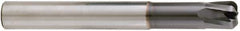 Niagara Cutter - 1/2", 5 Flute, Single End, Solid Carbide, 0.12" Corner Radius End Mill - 4" OAL, 20° Helix, Right Hand Flute, 1/2" LOC, Right Hand Cut, 1-1/2" Extended Reach - Americas Industrial Supply