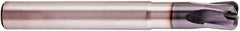 Niagara Cutter - 1/2", 4 Flute, Single End, Solid Carbide, 0.12" Corner Radius End Mill - 4" OAL, 20° Helix, Right Hand Flute, 1/2" LOC, Right Hand Cut, 1-1/2" Extended Reach - Americas Industrial Supply