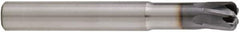 Niagara Cutter - 3/8", 5 Flute, Single End, Solid Carbide, 0.08" Corner Radius End Mill - 3" OAL, 20° Helix, Right Hand Flute, 3/8" LOC, Right Hand Cut, 1-1/8" Extended Reach - Americas Industrial Supply